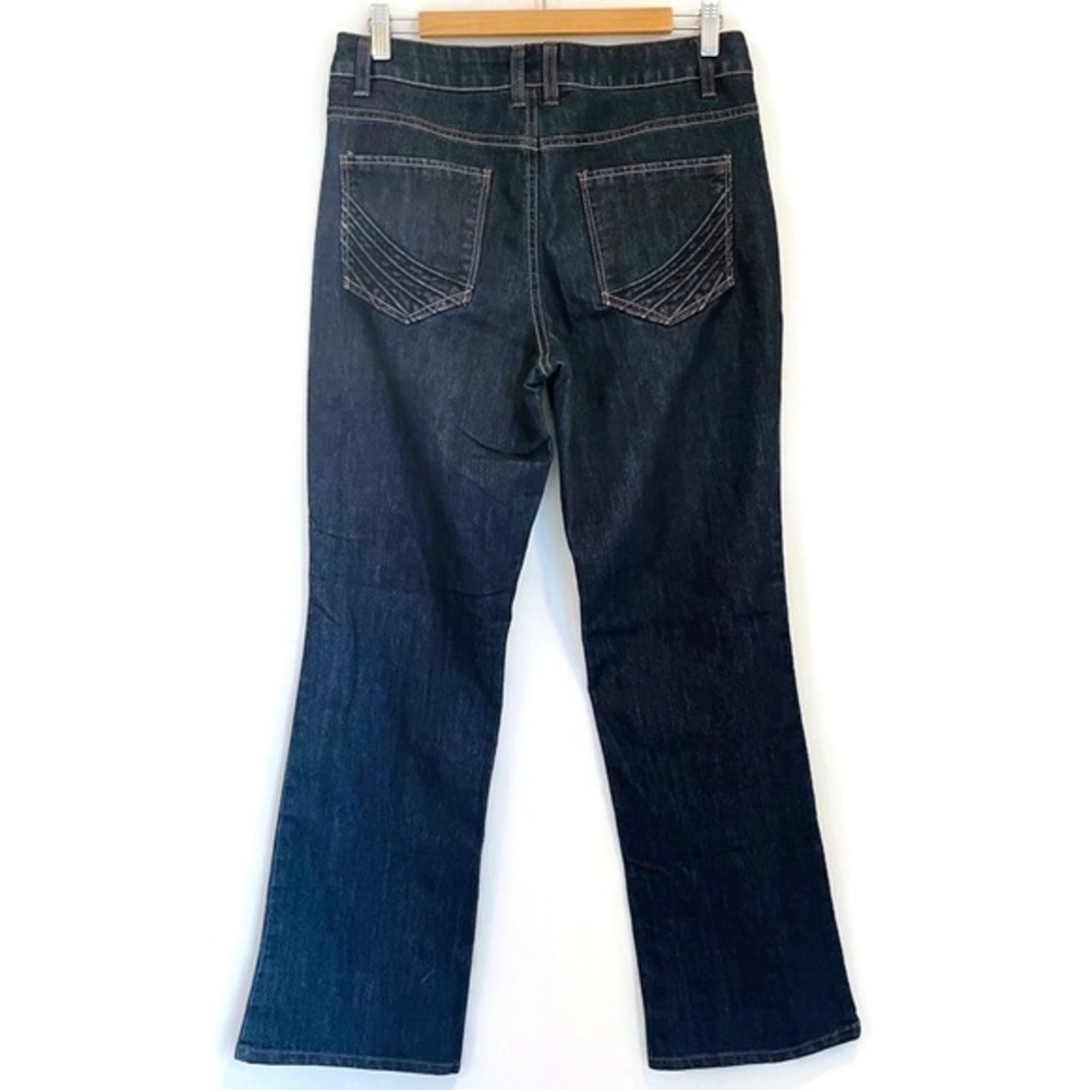 Y2K Boho High Rise Boot Cut Dark Wash Jeans - Women's Size 10 - Picture 1 of 11